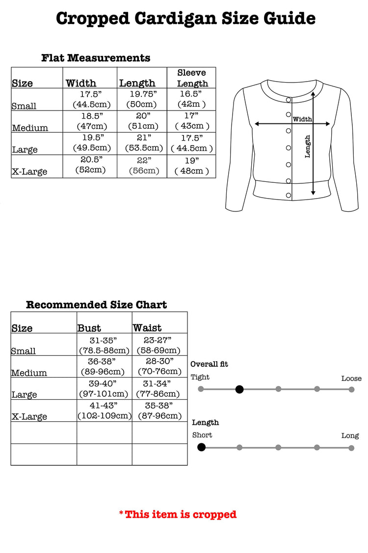 Batty Cropped Cardigan in Gray