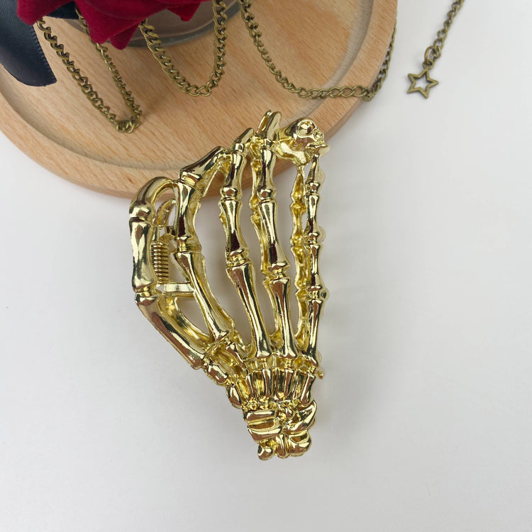 Metal Skull Hair Clip