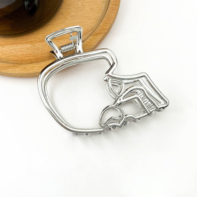 Skull-Shaped Metal Hair Claw