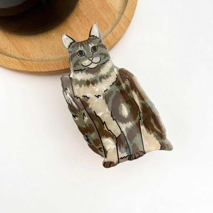 Sitting Cat Hair Claw Clip Collection, Animal Hair Clip