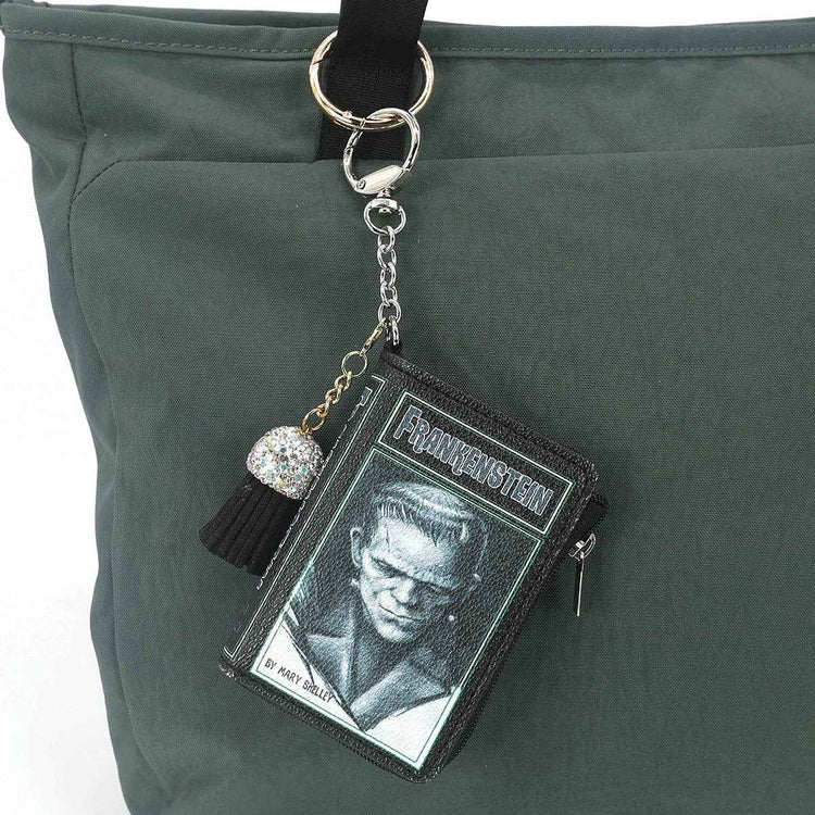 FRANKENSTEIN BOOK BAG CHARM/COIN PURSE IN VINYL