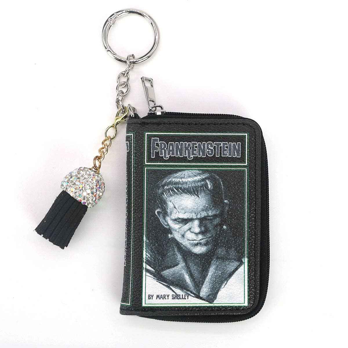 FRANKENSTEIN BOOK BAG CHARM/COIN PURSE IN VINYL