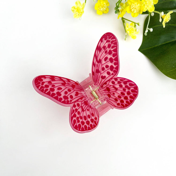 Elegant Colorful Butterfly Hair Claw Clip