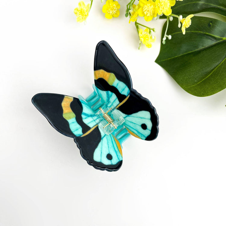 Elegant Colorful Butterfly Hair Claw Clip