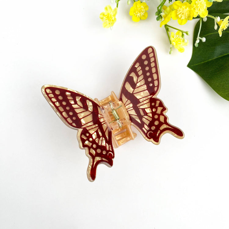 Elegant Colorful Butterfly Hair Claw Clip
