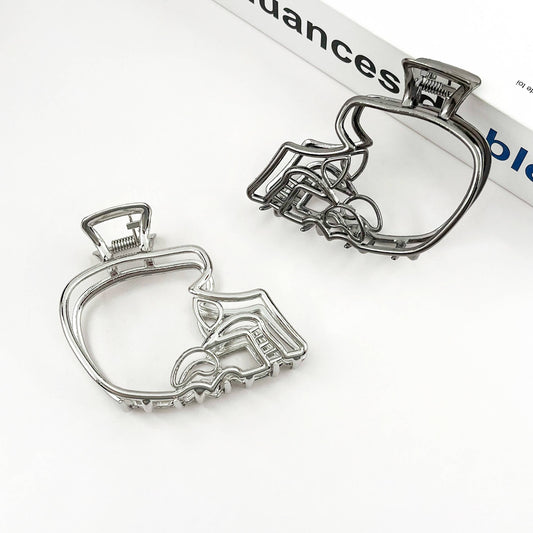 Skull-Shaped Metal Hair Claw