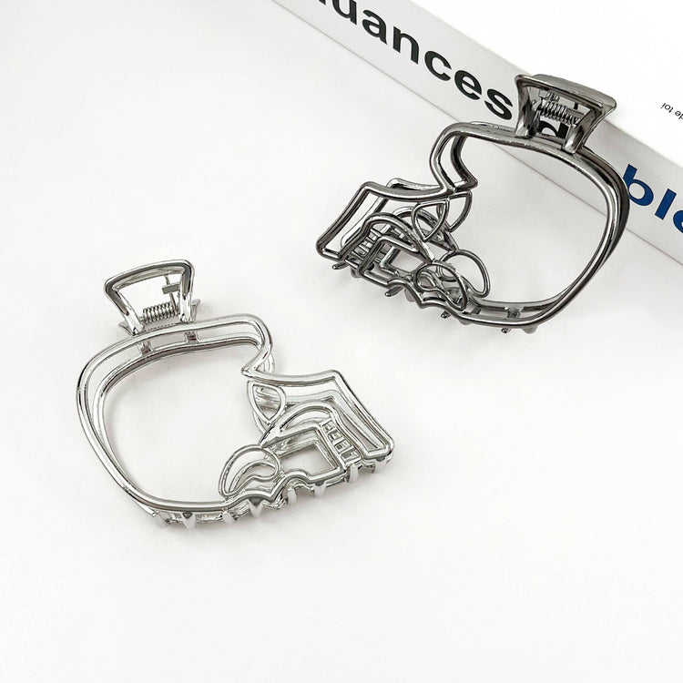 Skull-Shaped Metal Hair Claw