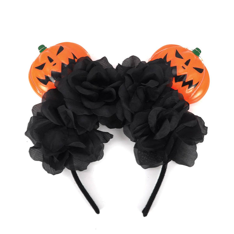6 pcs of Halloween Jack-O'-Lantern Poof Headband
