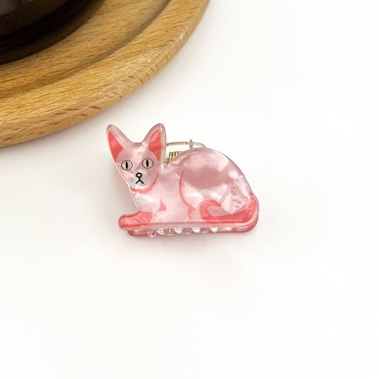 Mini Cat Hair Claw Clip, Animal-shaped Hair Clips