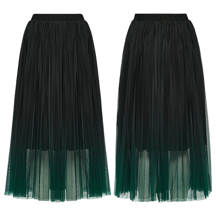 Emerald Shadows Green Ombre Skirt