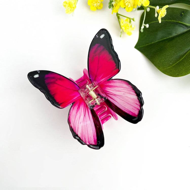 Elegant Colorful Butterfly Hair Claw Clip