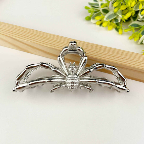 Personalized spider metal hair clip