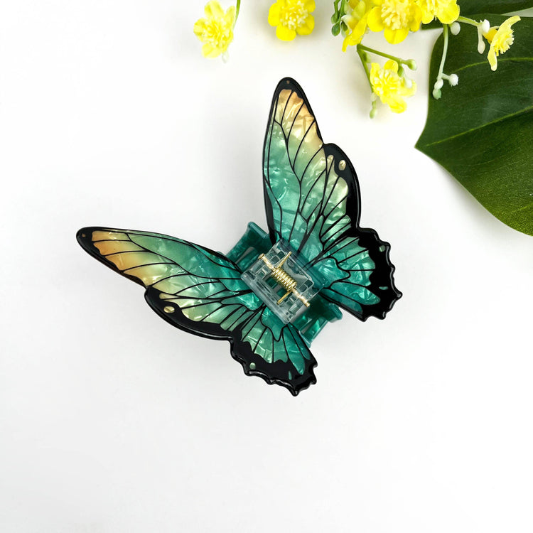 Elegant Colorful Butterfly Hair Claw Clip